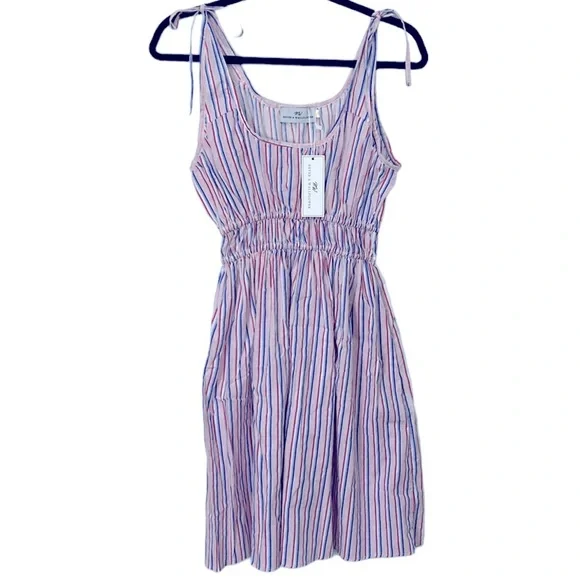 Never A Wallflower | Dresses | Never A Wallflower Red White And Blue  Striped Sun Dress Womens Size Xs Nwt | Poshmark